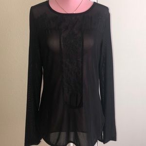 S Line Black Label black mesh top size M